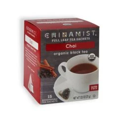 Drinks Shop -Drinks Shop china mist chai organic black full leaf tea sachet 15 count box 1