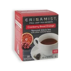China Mist - Cranberry Blood Orange Organic Black Full Leaf Tea Sachet, 6 Boxes 15 Count Each 7 China Mist - Cranberry Blood Orange Organic Black Full Leaf Tea Sachet, 6 Boxes 15 Count Each -Drinks Shop china mist cranberry blood orange organic black full leaf tea sachet 15 count 3