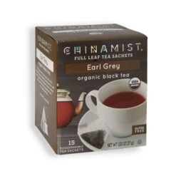 China Mist - Earl Grey Organic Black Full Leaf Tea Sachet, 4 Boxes 15 Count Each -Drinks Shop china mist earl grey organic black full leaf tea sachet 1 1 1