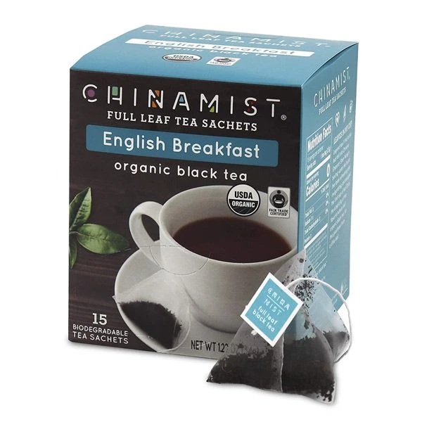 China Mist - English Breakfast Organic Black Full Leaf Tea Sachet, 2 Boxes 15 Count Each - Biodegradable And Individually Wrapped 6 China Mist - English Breakfast Organic Black Full Leaf Tea Sachet, 2 Boxes 15 Count Each - Biodegradable And Individually Wrapped - Image 4