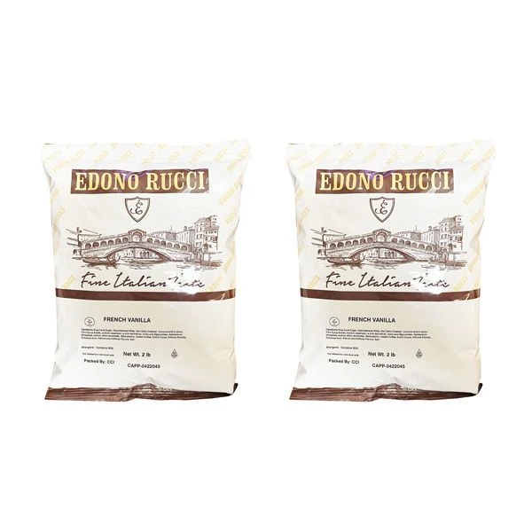Edono Rucci French Vanilla Cappuccino Mix, 2 Bags (2 Lbs Each)