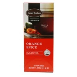 Farmer Brothers Premium: Orange Spice Hot Tea, 2/25 Ct Tea Boxes -Drinks Shop fboraangespiceteap3