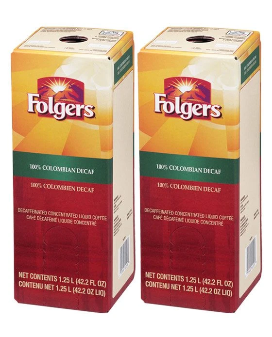 Folgers 1.25 Liter 100% Colombian Decaf (Two) 3 Folgers 1.25 Liter 100% Colombian Decaf (Two)