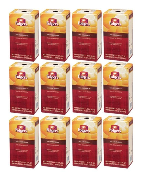 Folgers 2 Liter 100% Colombian (Twelve) 3 Folgers 2 Liter 100% Colombian (Twelve)