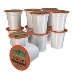 Market & Main Chocolate Peanut Butter Single Serve Coffee Cups, 2 Boxes (24 Cups) -Drinks Shop market main chocolate peanut butter cup ground coffee single serve cups 1box 12cups1 2